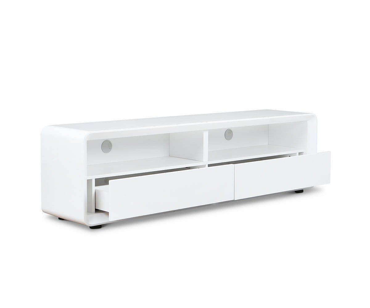 Scandinavian tv stand white discount