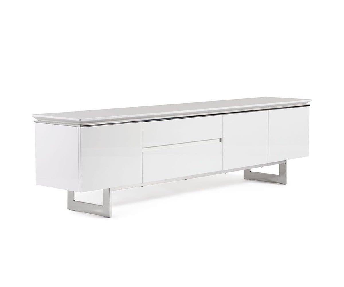 Scandinavian tv stand white discount