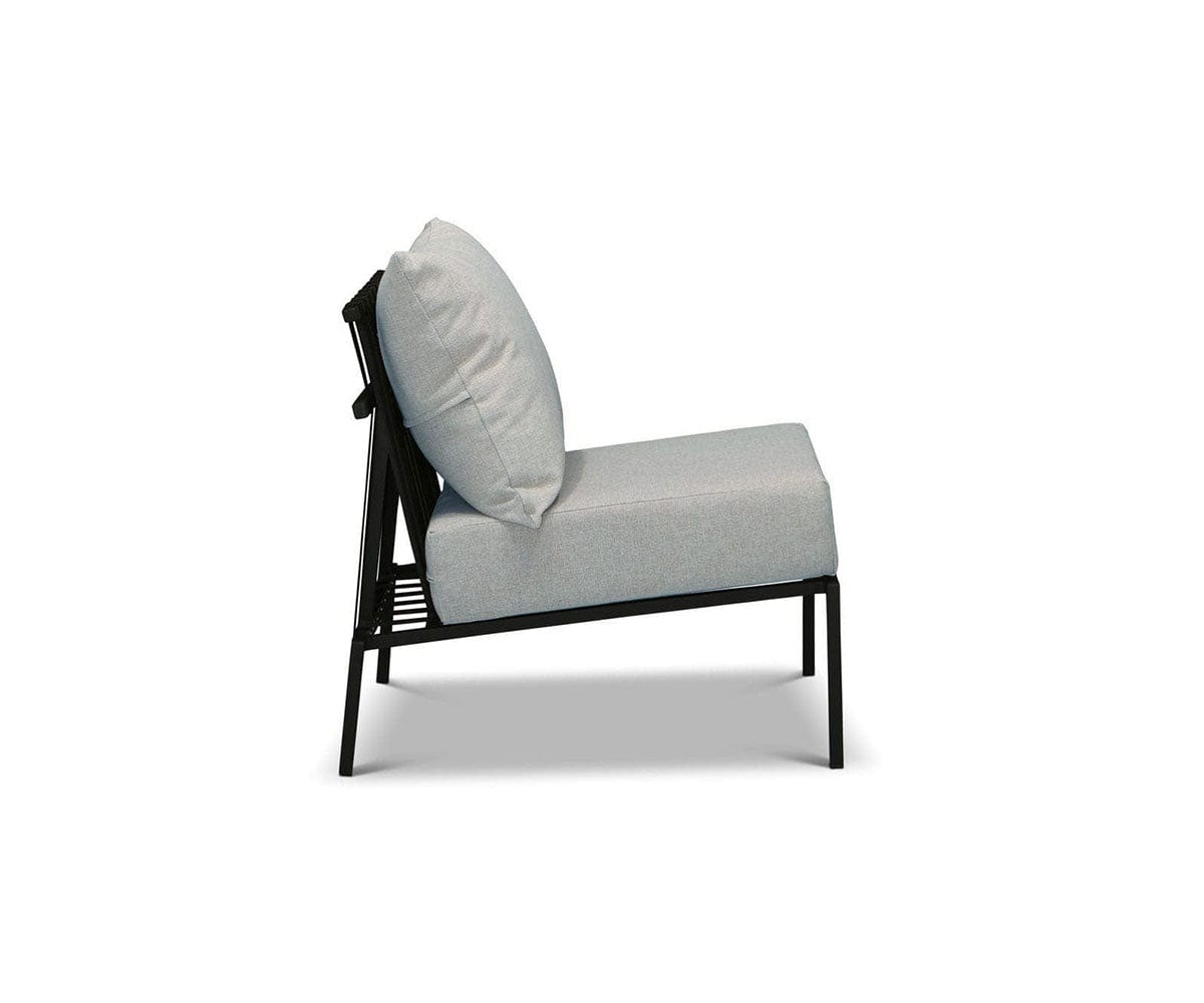 Black armless online chair