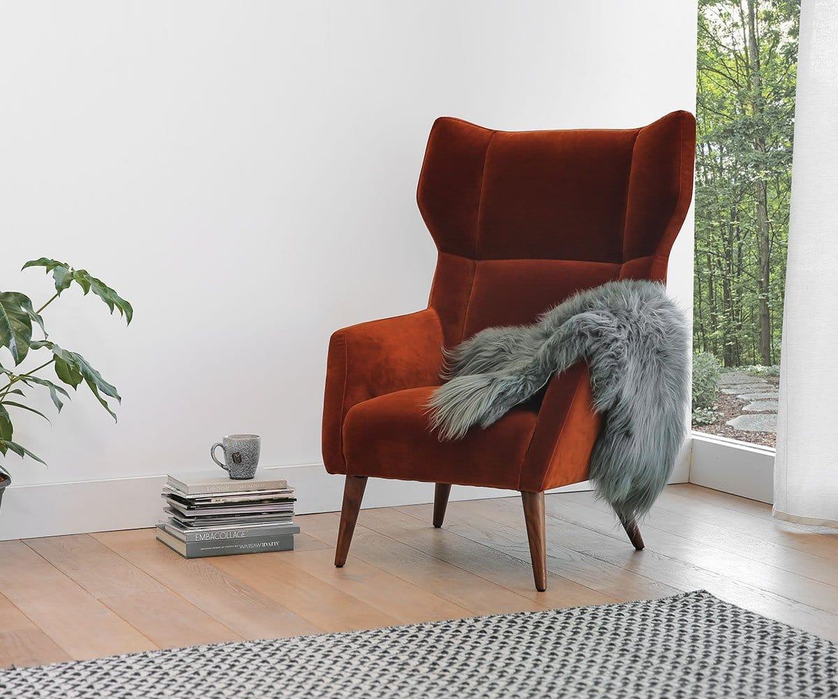 Sheepskin throw best sale for chair