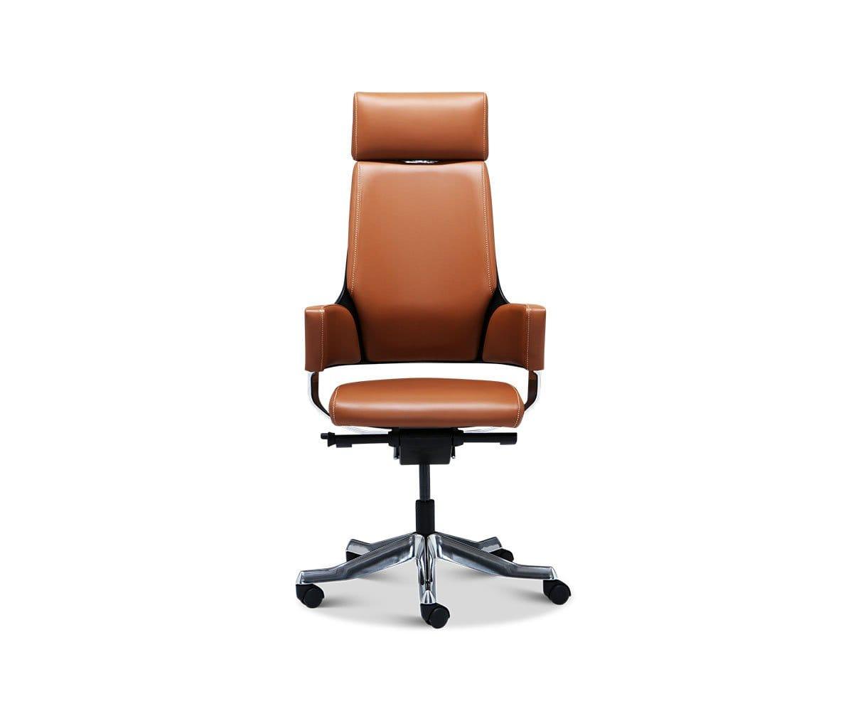 Delphi leather store desk chair