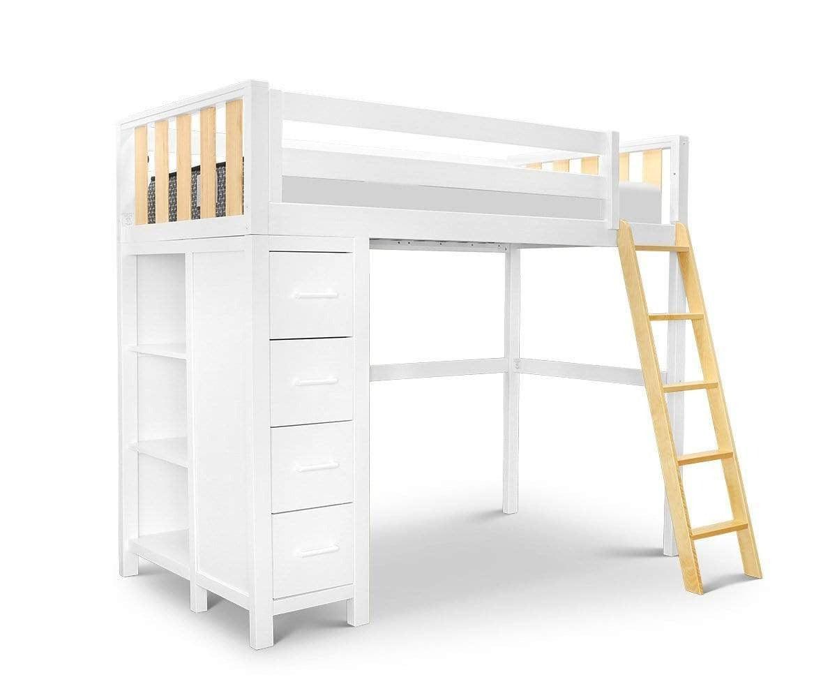 Stairway Modern 6-Drawer White Wood Desk + Reviews