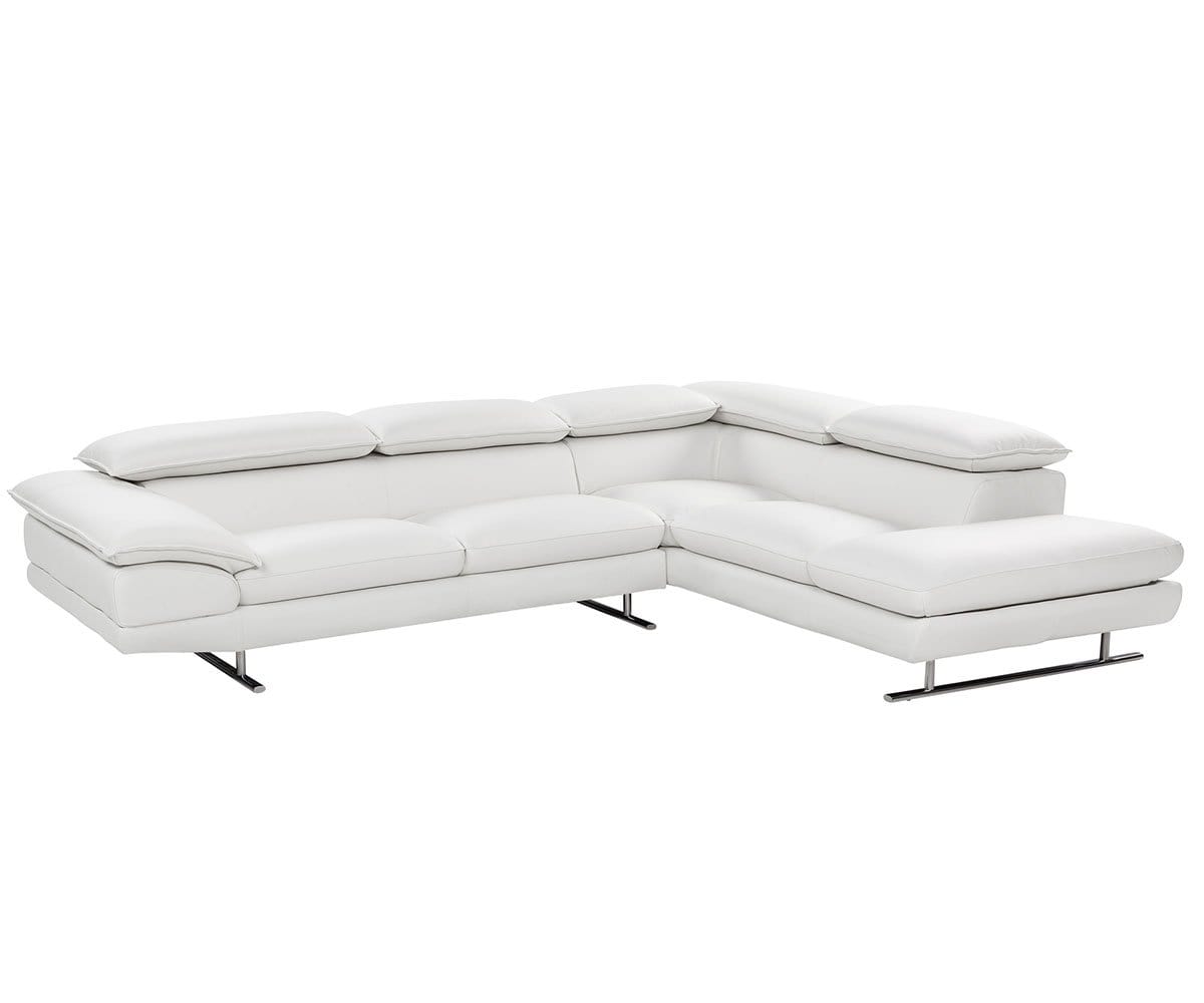 Mauro Leather Right Sectional