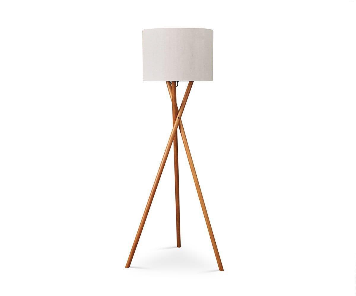 Gaffel Floor Lamp Acacia - Scandinavian Designs