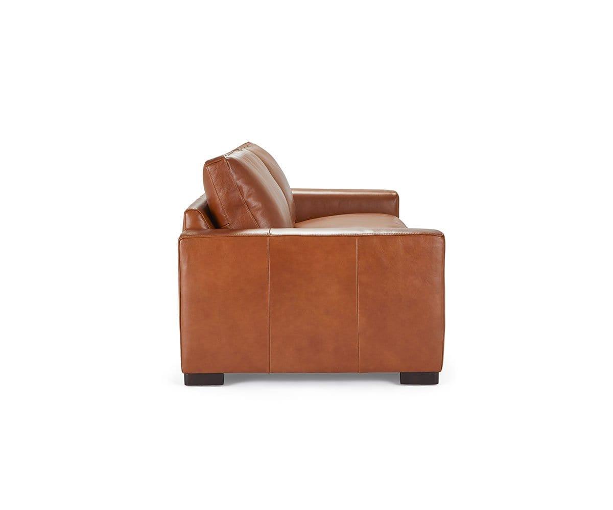 Leather loveseat best sale and chair