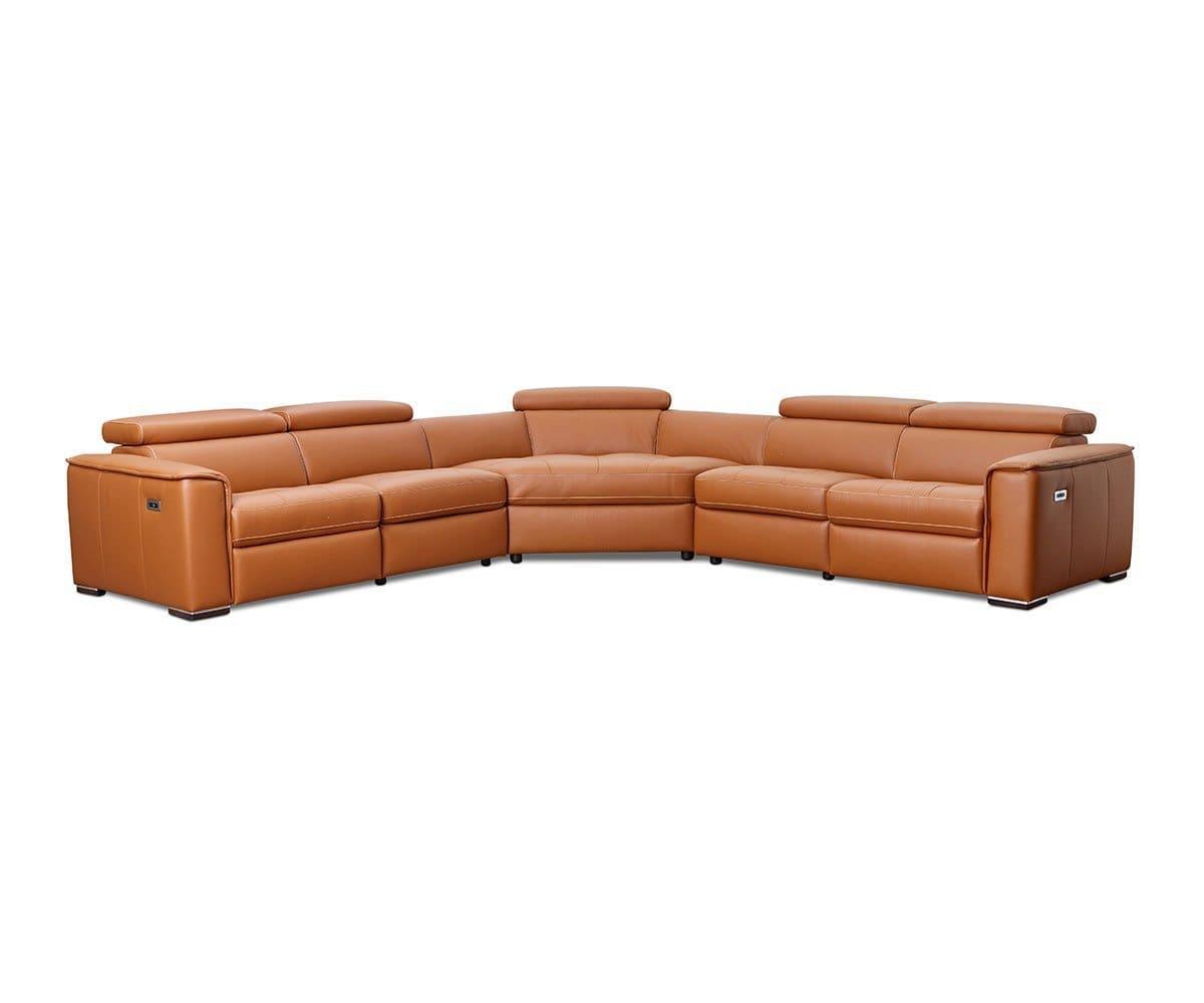 Kopervik Leather Power Reclining Sectional Scandinavian Designs