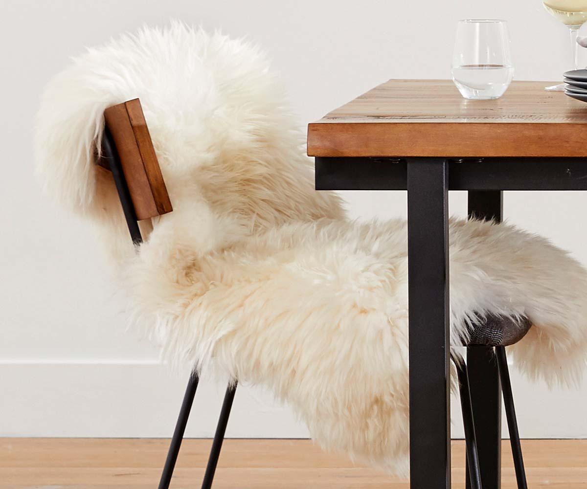 Scandinavian Designs Sheepskin Throw