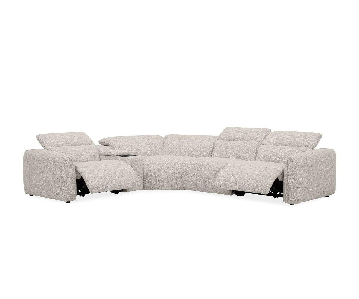 Lane radford fabric reclining deals sectional with queen sleeper