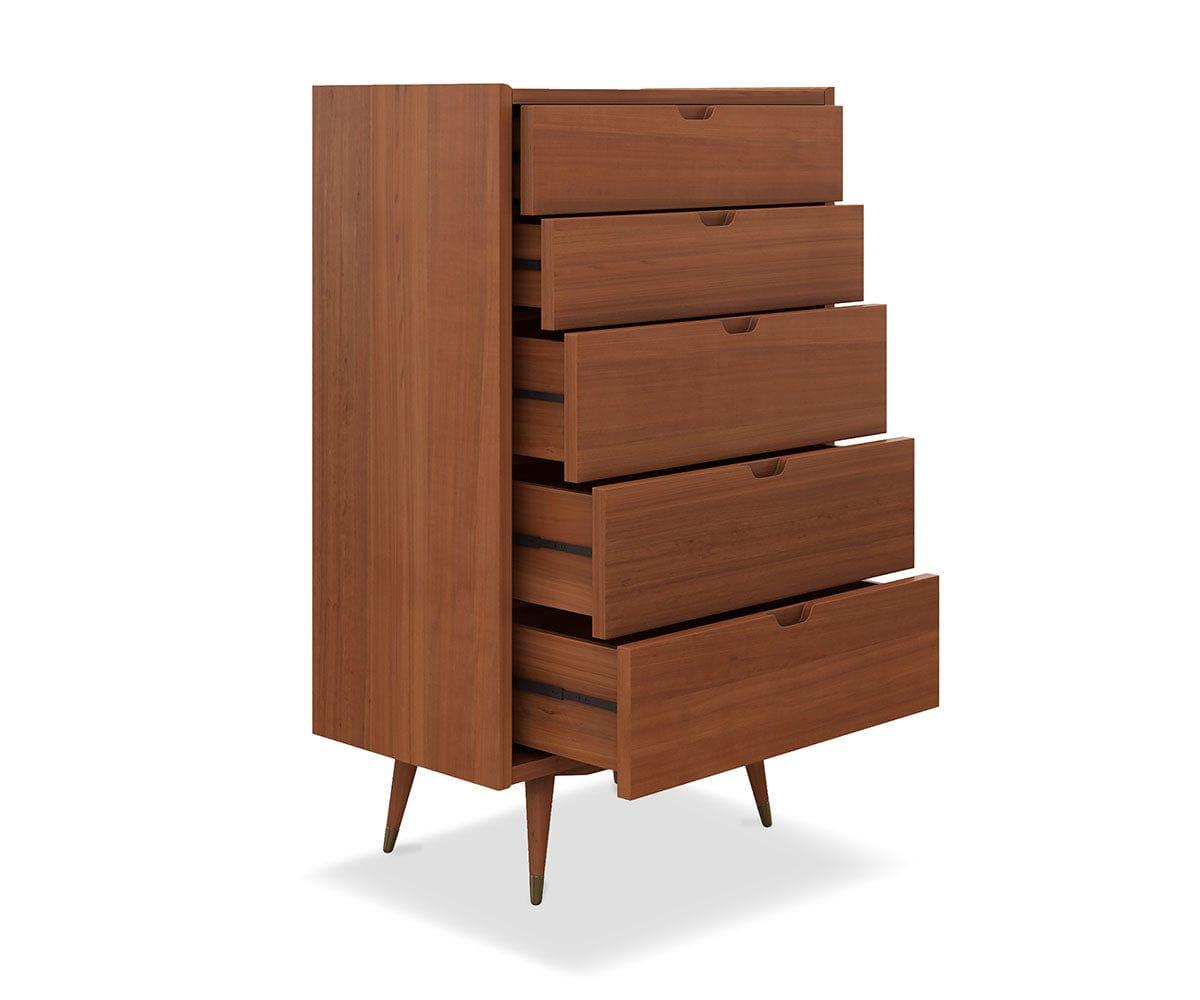 Bolig High Chest - Light Walnut Stain | Scandinavian Designs