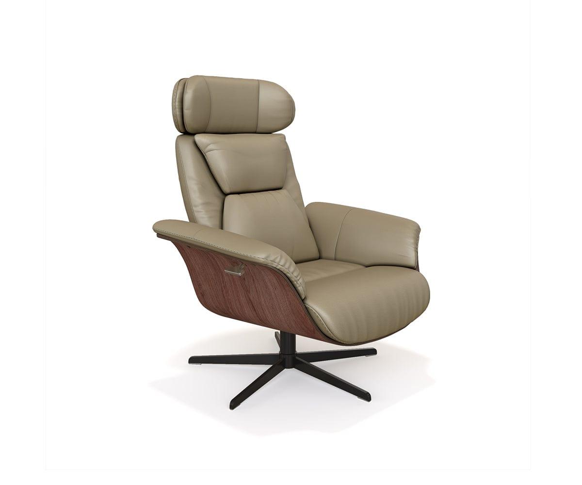 Aldrin manual outlet swivel recliner