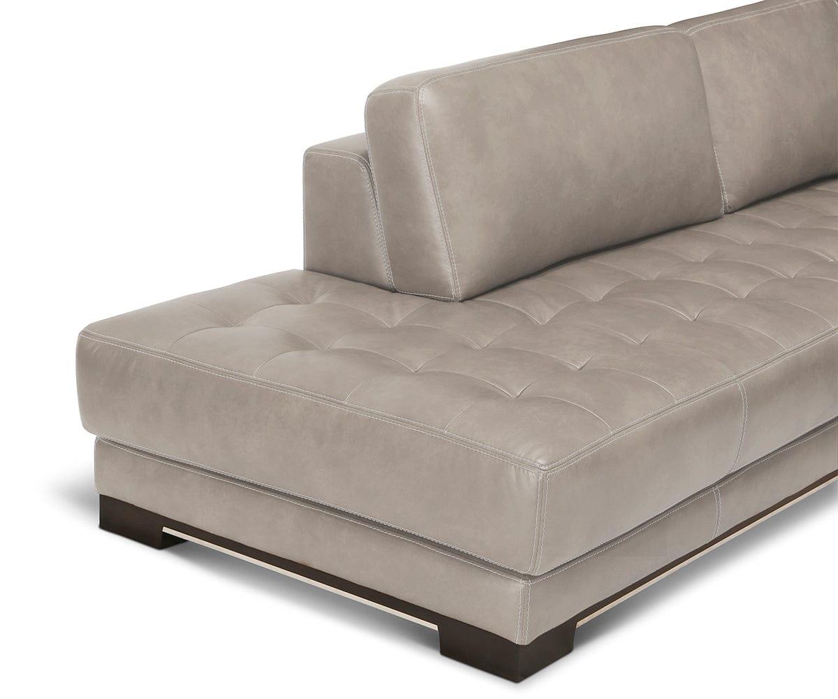 Andreas Leather Left Sectional - Scandinavian Designs